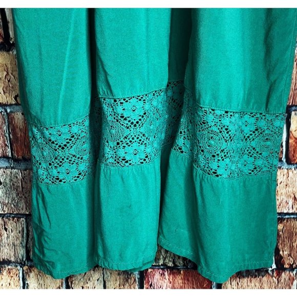 Matilda Jane Women’s Green Medium Down In The Valley Sleeveless Lace Maxi Dress - Picture 5 of 7